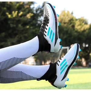 Yüksek Top Kaymaz Eğitim Futbol Ayakkabıları Kapalı Açık Futbol Ayakkabıları (Yurt Dışından)
