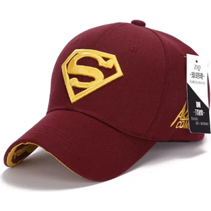 Superman Erkek Boy Beyzbol Şapkası Snapback Spor Kamyon Şoförü Ayarlanabilir Güneş Şapkası (Yurt Dışından)