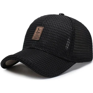 Luxuitems Unisex Yazlık Örgü Şapka - Siyah (Yurt Dışından)