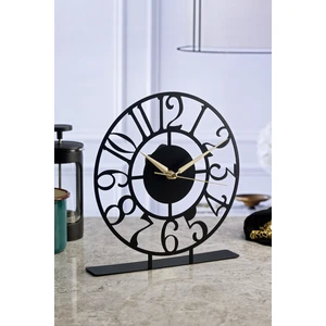 Bonni Metal Siyah Masa Üstü Saati 25X23Cm Mms-M
