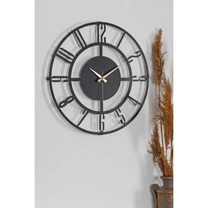 Bunnela Metal Siyah Duvar Saati 50X50Cm Mds-50