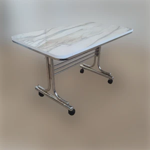 Rehber Mobilya 70X110 Metal Ayaklı Masa Tekerlekli Orta Sehpa