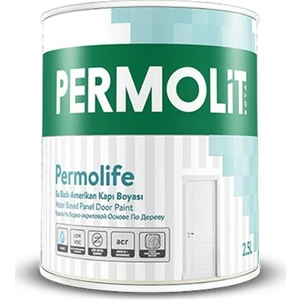 Panel Kapı Boyası 2,5 Lt Beyaz Permolit Permolife