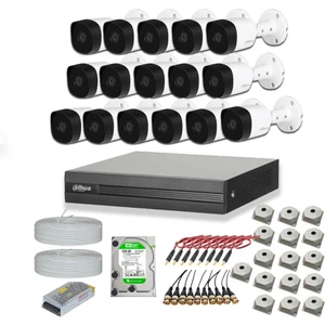2mp 16 Kameralı Dış Ortam Ahd Hd-Cvı Full Kamera Seti