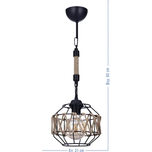 Polat Aydınlatma Aşiyan Lüx Halatlı Sarkıt Avize Siyah