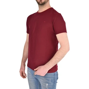 Erkek Büyük Beden Sıfır Yaka Tişört Waffle BGL-ST01893
