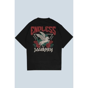 Endless Siyah Oversize  T-Shirt