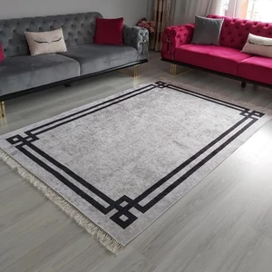 Dijital Baskı Yıkanabilir Kaymaz Taban Halı Ince Yazlık Dekoratif Salon ve Oturma Odası Halısı