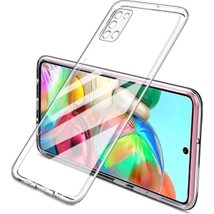 Fitcase Samsung Galaxy A31 (A315) Kılıf Kamera Korumalı Silikon Şeffaf Arka Kapak