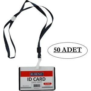 Ipli Yaka Kartı Mavi 50 Li DL-5749 (8.8cmx5.3cm)