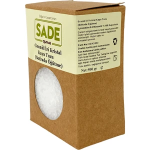 Sade Gurme Granül Iri Kristal Kaya Tuzu 500GR ( Sofrada Öğütme )