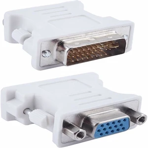 DVI (24 + 5) To VGA Dönüştürücü Adaptör Monitör Kablo Ucu Çevirici