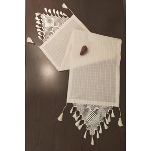 Osmanlıhan Otantik Buldan Dokuma El Işi Dantelli Runner