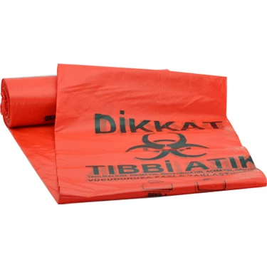 Aile Hekimi Alışveriş Eko Tıbbi Atık Poşeti Jumbo Boy 10'lu