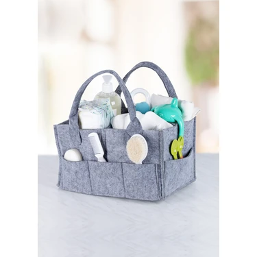 Baby Plus Keçeli Anne Bebek Bakım Çantası