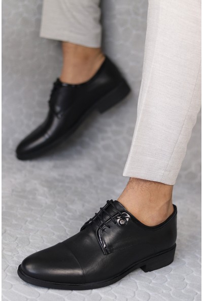 Nevzat Öge Erkek Siyah Klasik Takım Elbise Ayakkabısı