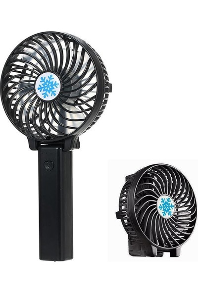 Robeve Mini Fan Tutmalı Şarjlı 3 Kademeli Işıklı Fan Vantilatör Klima Soğutucu Fan Masaüstü Vantilatör