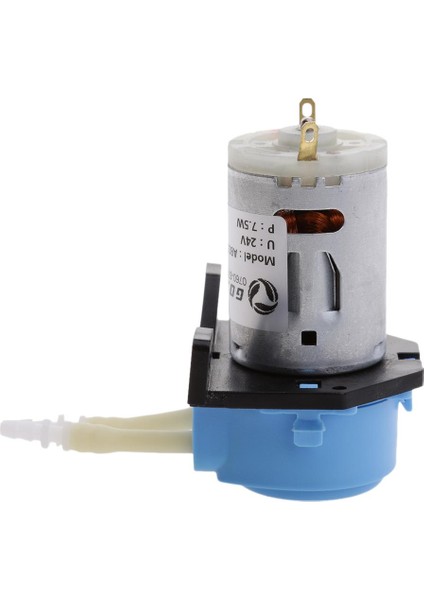 Dozaj Kafası ile Peristaltik Ölçüm Pompası Step Motor 0-100ML / Min 24V Mavi (Yurt Dışından)