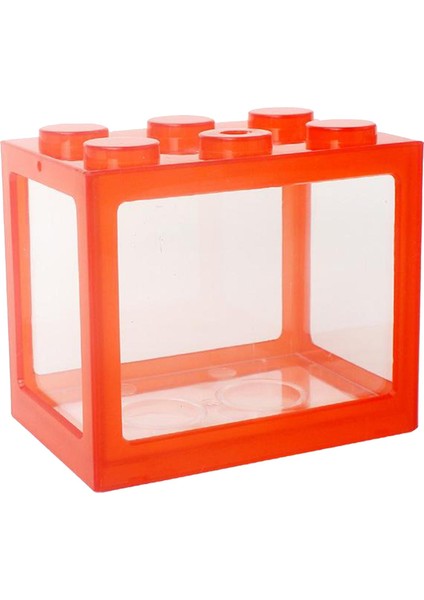 Mini Akvaryum LED Işık Lambası Temizle Balık Tankı Kutusu Blok Besleme Masaüstü Dekor Hediyeler Kırmızı (Yurt Dışından) fırsatları
