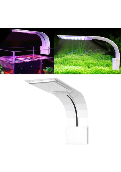 LED Akvaryum Işık Tam Spektrum Balıkçılık Tankı Lambası Klip Ab Fiş Beyaz A (Yurt Dışından) modelleri