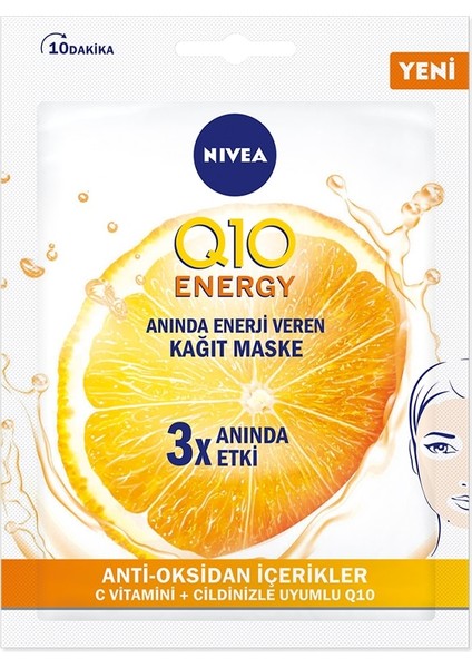 Q10 Energy Kağıt Maske