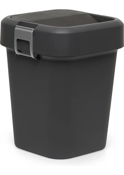 Comfort Dust Bin Siyah Çöp Kovası - 8 lt