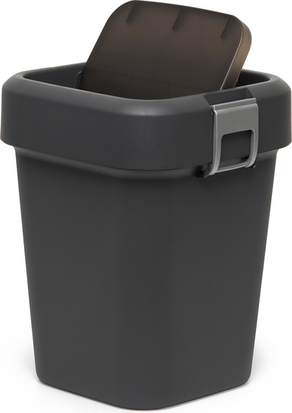 Comfort Dust Bin Siyah Çöp Kovası - 8 lt