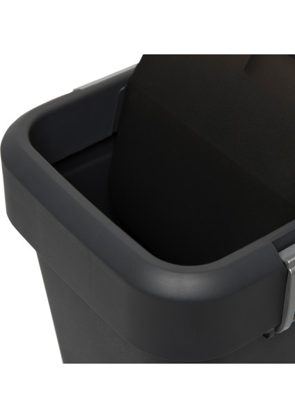 Comfort Dust Bin Siyah Çöp Kovası - 8 lt