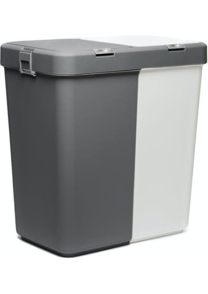 Duo Laundry Antrasit / Beyaz Çamaşır Sepeti - 80 lt fiyatları