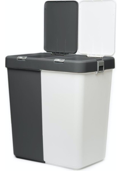 Duo Laundry Antrasit / Beyaz Çamaşır Sepeti - 80 lt modelleri