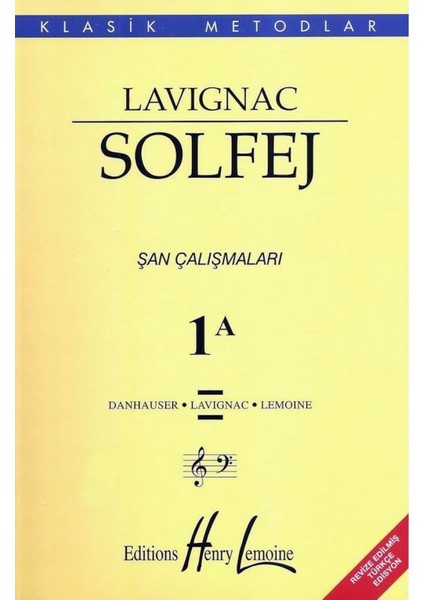 029-PMEM3800 Lavignac Klasik Metodlar Solfej 1A