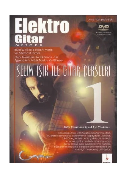 Bemol Müzik Yayınları BMY-074 Elektro Gitar Metodu 1 Selim Işık