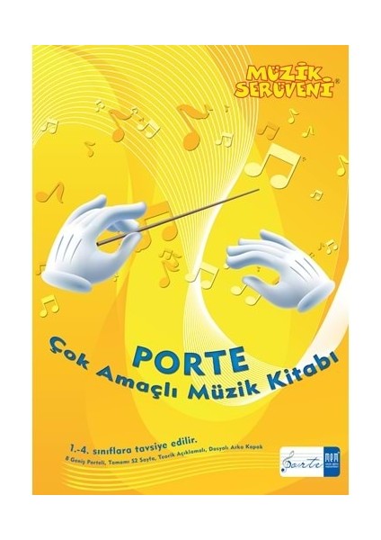 056-PMEM1000 Porte Çok Amaçlı Müzik Defteri 1-4 Sınıflar Için