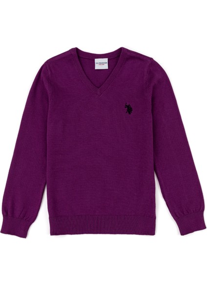 Kız Çocuk Menekşe Triko Kazak 50237168-VR037