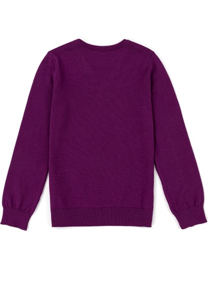 Kız Çocuk Menekşe Triko Kazak 50237168-VR037 fiyatları