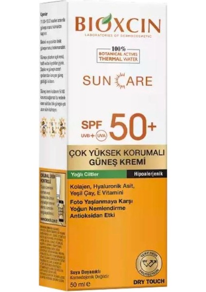 Sun Care Çok Yüksek Korumalı Yağlı Ciltler Için SPF50+ Güneş Kremi 50 ml