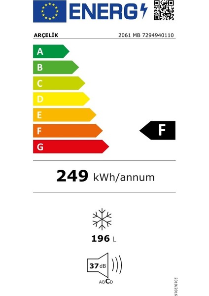 2061 MB 6 Çekmeceli Dondurucu