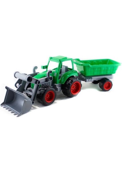 Oyuncak Traktör Kepçeli Römork Set 45 cm