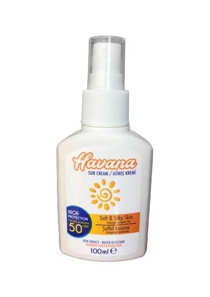 Havana 50+ Spf Güneş Kremi 100 ml