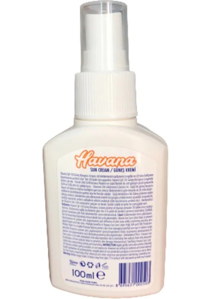 Havana 50+ Spf Güneş Kremi 100 ml fiyatları