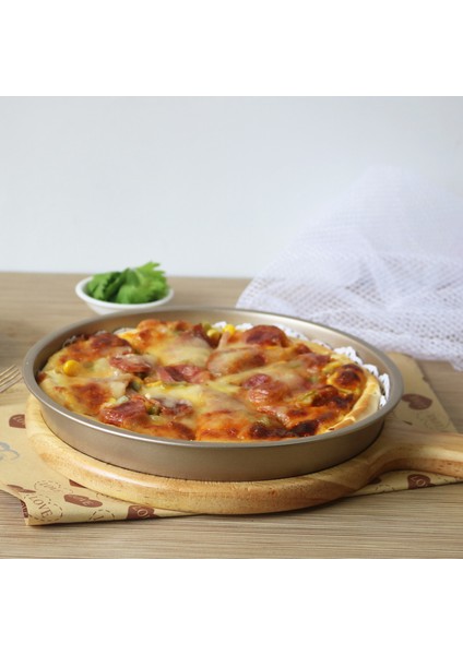 Dayanıklı Pizza Pan Kolay Demould Karbon Çelik Anti-Stick Anti-Deform Pişirme Kalıbı (Yurt Dışından)