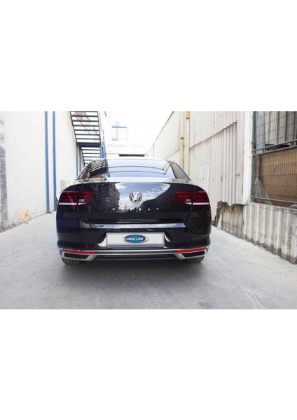 VW Passat B8.5 Krom Egzoz Çerçevesi Difüzör 2019 ve Sonrası