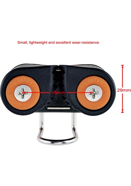 4'lü Kompozit 2 Satır Rulman Yelkenli Kamera Cleat Kayak Çapa Cam Cleat (Yurt Dışından)