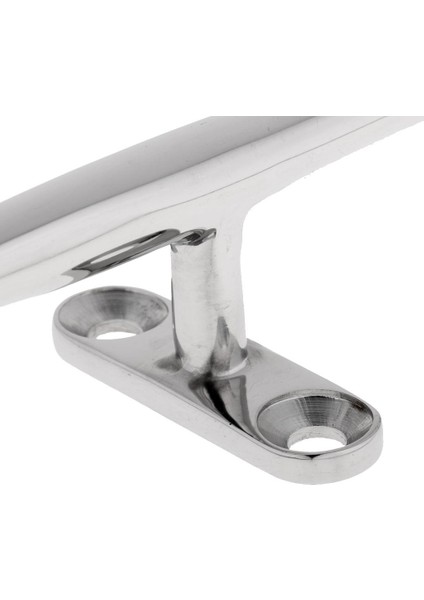 2x Paslanmaz Çelik Tekne Kelepçe Dock Cleat Hat Sleek Line Cleat 4 Inç Gümüş (Yurt Dışından)