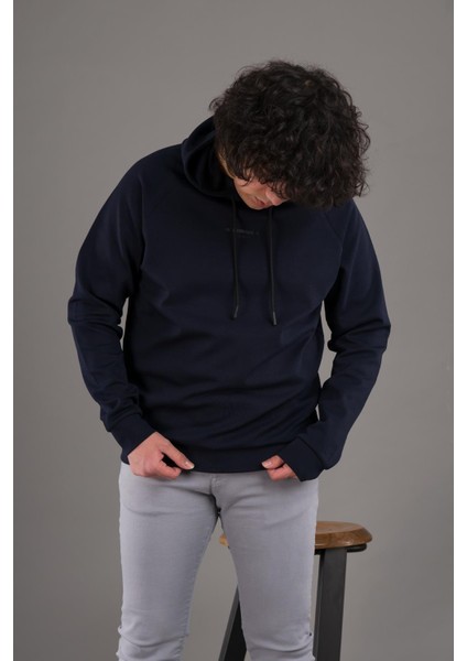 Regular Fit Kapşonlu Erkek Sweatshirt