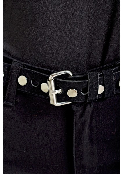 Zımbzalı Nubuk Kemer Siyah fiyatları