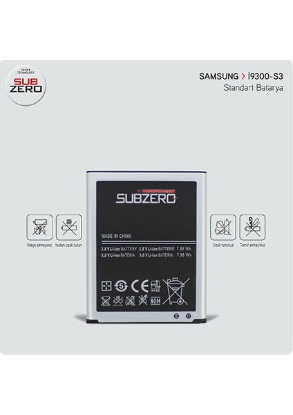 S3 / I9060 Samsung Subzero Batarya