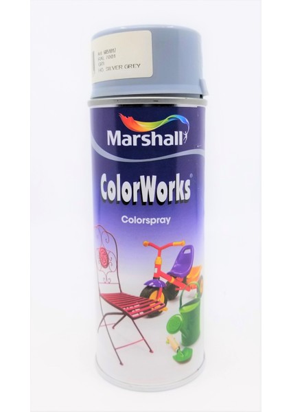 Colorworks Sprey Boya 400ML Düz Gri