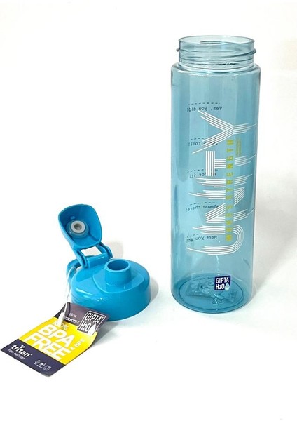 Mavi Gıpta Unıty Tritan Boyalı Desenli Matara 600ML