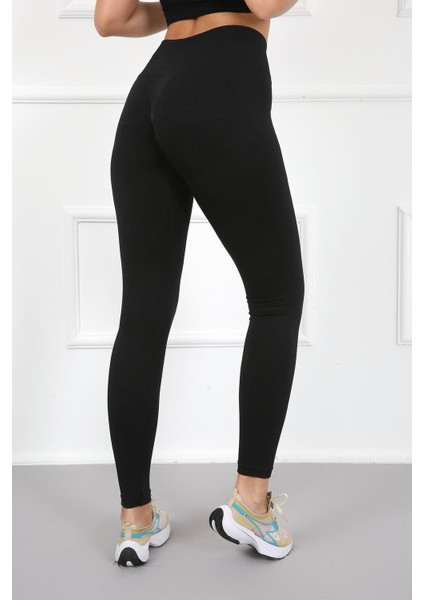 4036 Seamless Dikişsiz Push Up Toparlayıcı Yüksek Bel Uzun Tayt modelleri
